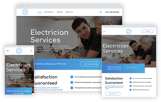 Webseite erstellen - Template 1041738