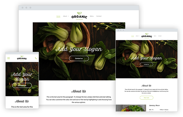 Webseite erstellen - Template 1027884